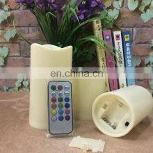 ABS Material Factory Offered Remote Control Battery Operated Tea Lights Led Flameless Pillar Candle thumbnail-2