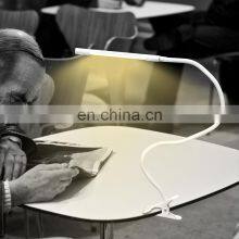 Amazon Sell Adjustable Metal Silicone Gooseneck Led Energy Saving Light Bedside Touch Book Reading Table Lamp With Clamp thumbnail-2