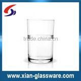 Promotional machine made transparent water cup/water glass/drinking glass for wholesale