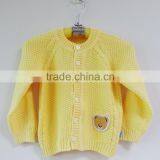 100% Cotton Girl Button Sweater Knitted Cardigan Wholesale thumbnail-6