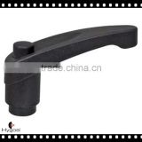 Black Thermoplastic Clamp Handle with Brass thread Insert