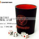Best Selling High Durable Leather Custom Dice Cup With Pouch thumbnail-1
