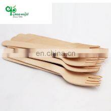 Set Nordic Biodegradable Cuillere Portable Salad Hand Server Forks Disposable Spoon Wooden Knife thumbnail-3
