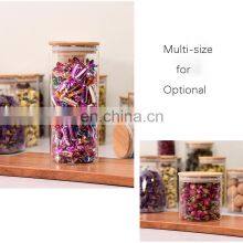 Топ - продавец на Amazon: бамбуковые бутылки для хранения, прозрачные стеклянные банки для специй и продуктов, контейнеры для домашнего хранения и организации вещей на кухне и на столе thumbnail-4