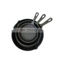 Cast Iron Cookware Set Vegetable Oil Skillet Frying Pan thumbnail-2