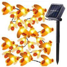 IP65 Holiday Honey Bee Decoration Solar Power String Lights for Classroom