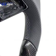 For Audi A4 B9 Carbon Fiber Punched Leather Steering Wheel With S /RS Logo Accembly thumbnail-3