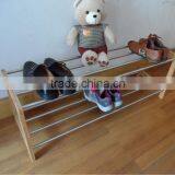 Bamboo Steel Tube Shoe Rack