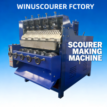 Home Cleaning Product Machinery 0.13MM Stainless Steel Wire Scourer Making Machine thumbnail-4