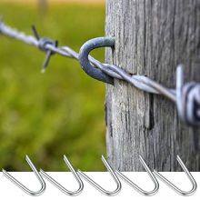 Verzinkte U-förmige Nägel für Zaunbau - 1,5 mm Dicke, 50 mm Länge thumbnail-2