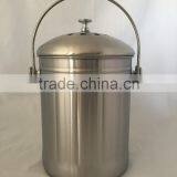 1 Gallon Kitchen Stainless Steel Compost Bin, Compost Pail With Lid and Carbon Quality Choice thumbnail-2