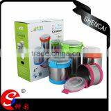 2016 Kitchenware ss Canister With PVC Manufacturer Supplier/coffee Kitchen Canister Sets thumbnail-1