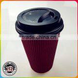 Disposable Paper Hot Coffee Tea Drinks Cups With Lids thumbnail-1