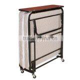 Metal Folding Bed Frame With Wheels/Hotel Single Bed thumbnail-3