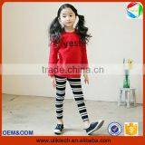 2016 Spring New Fashion Child Clothes in Girls' Clothing Set for Baby Clothing Wholesale Korean Style Kids Clothes (ulik-GC091)