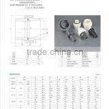 Plastic Pvc Pipe Female Connector Grey