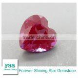 Lab Created Alexandrite Heart Cut Synthetic Chrysoberyl Stone 7mm*7mm