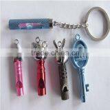 Popular Metal Alloy Whistle Cute Keychain Promotional