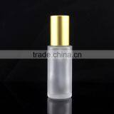 High Class Best Selling Frosted Glass Bottle With Golden Pump thumbnail-1