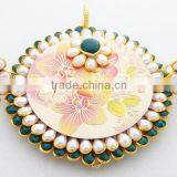 Designer Pacchi Pendant - Handmade Pacchi Jewelry-Indian Ethnic Pacchi Jewelry - South Indian Jewelry - Wholesale Pacchi Pendant thumbnail-1