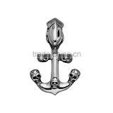 Kindy Jewelry Fashion New Design Stainless Steel Skull Anchor Necklace Pendant thumbnail-2