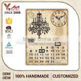 Personalized Design Custom Shape Printed Calendar 4X6 5X7 Decorative Antique Wall Plaques thumbnail-1