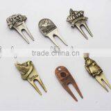 Custom Golf Divot Pitch Repair Tool Pitch Fork Ball Marker