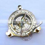 BRASS SUNDIAL COMPASS - NAUTICAL VINTAGE SUNDIAL COMPASS - MARINE MARITIME GIFT thumbnail-2