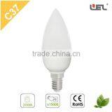 Led Bulb Lamp CE-approved C37 E14 7W Ceramic Bongs Plastic Housing Candle LED Light Bulb Led Light Bulb Speaker thumbnail-3