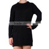 2015 new fashion Plain coloured twist turtleneck sweater