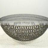 Designer Bowl,Wire Bowl,Decorative Bowl,Nickel Bowl,Tableware Bowl,Iron Bowl,fruit Platter Designs,design Serving Platter thumbnail-1