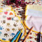 Baby Bib Cotton Terry With TPU Coating Back Soft Bib Made in China Cotton Toddle Scarf Baby Jersey Adjustable Bib thumbnail-3