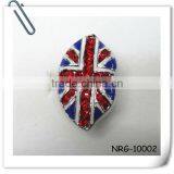 2014 Hot Sale Epoxy and Rhinestone Flag Stretch Fashion Ring thumbnail-1