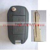New Product Peugeot 2 Button Key Blank With NE72 Blade (206 Key Blade)