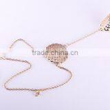 Latest Gold Finger Ring Designs Hollow Sun Shape Gold Women's Finger Ring Bracelet thumbnail-5