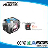 360-degree video camera 1440p FHD wifi 8 effects ,VR panoramic action camera 2.4G remote optinal