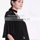 2016 Fashion Woman Handmade Long Black Velvet Choker Necklace thumbnail-2