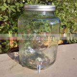 7.5L Glass Beverage Dispenser With Cock Logo thumbnail-1