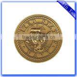 High Quality Cheap Customized Engraved 3D Brass Coin