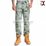 2015 printed camo design denim jeans wholesale camo pants JXQ954