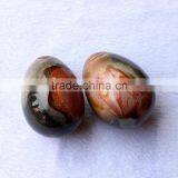 Hand Carved Natural Polished Ocean Jasper Eggs