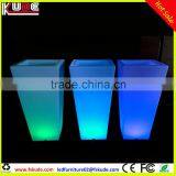 Waterproof PE Plastic Decorative Tall Ladder Flower Pots With LED Light up thumbnail-2