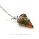 2016 Wholesale Quartz Stone Pendants Natural Crystal Point Pendant Lapis Lazuli Crystal Prism Conical Jewelry Necklace thumbnail-3