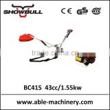 new business opportunity Showbull BC415 43cc brush cutter nylon trimmer head with 2-stroke engine