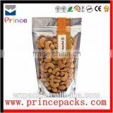 China Factory Custom Wholesale Clear Plastic Food Pouches Packaging With Zipper