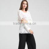 Women Full Embroidery Light Knit Blouse thumbnail-6
