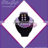 Fashion Purple Beads Jewelry Set AJS3932 thumbnail-1