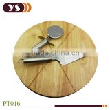 factory pizza cutter with wood pizza board set easily to cut