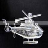 2016 Popular Crystal Passenger Plane Model for Birthday Gifts