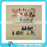 wall mounted nail polish display, clear acrylic nail polish wall display rack
